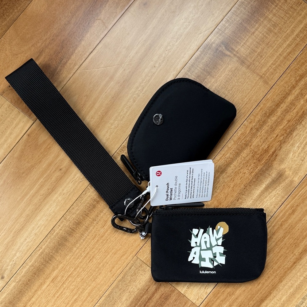 Lululemon Hawaii Black Wristlet Set